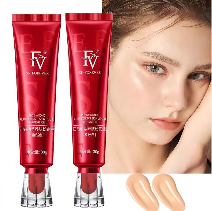 FV Waterproof Liquid Foundation (30g) - Full Coverage Skin Nourishing Base (Beige)