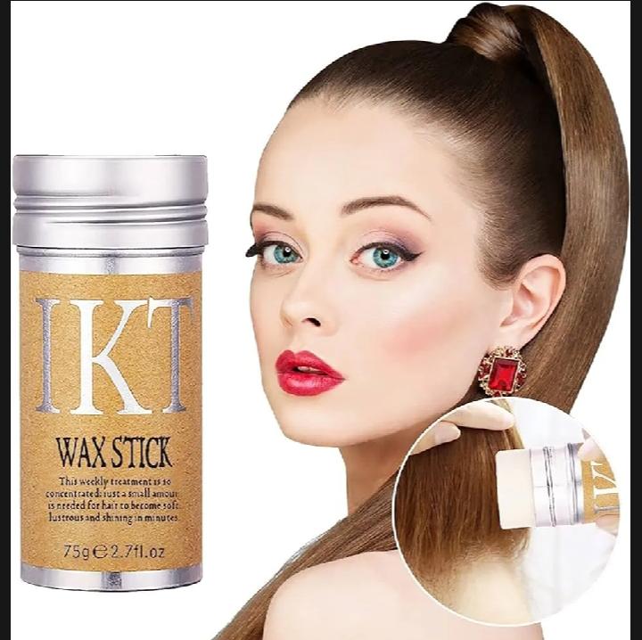 IKT Hair Wax Stick, Hair Styling Stick, Flyaway Tamer, Hair Wax for Women, Edge Control Wax, Slick Back Hair Look, IKT Wax Original, Hair Styling Balm, Frizzy Hair Solution, Professional Hair Wax, Avocado Hair Wax, Sleek Bun Essential, Men Hair Styling, Baby Hair Fixer, Non-Greasy Hair Wax, Hair Finishing Stick, Beauty Care Pakistan, Hair Grooming Kit, Portable Hair Wax, IKT 75g, Hair Wax Stick Pakistan, Online Cosmetics Pakistan, Trendy Hair Accessories, Hair Taming Stick, Hair Smoothening Balm