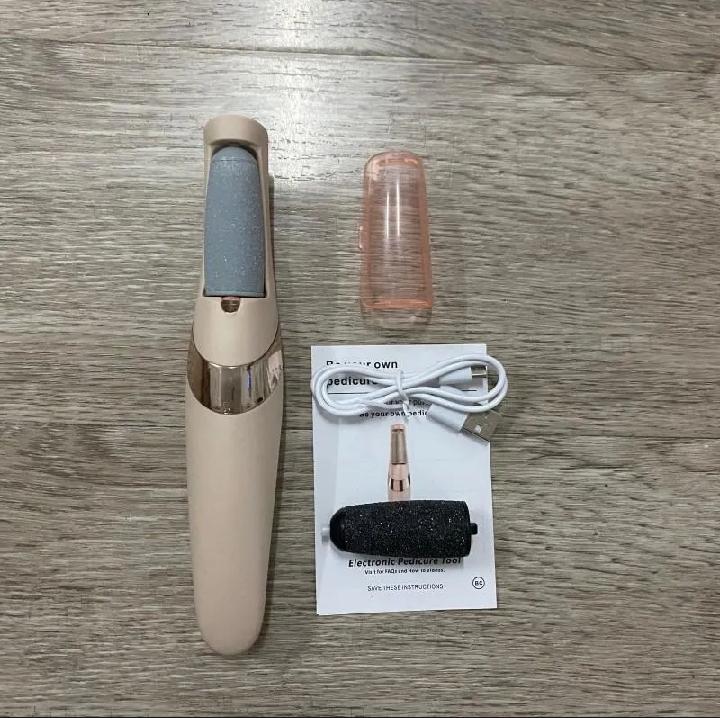 Flawless Pedi Electric Foot File & Callus Remover - Rechargeable Pedicure Tool