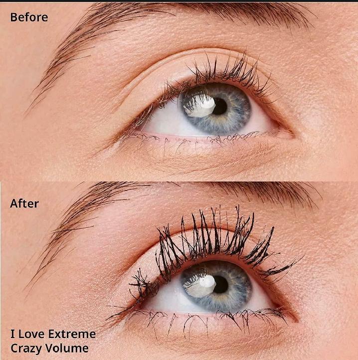 Essence I Love Extreme Crazy Volume Mascara - Waterproof & Smudge-Proof Black