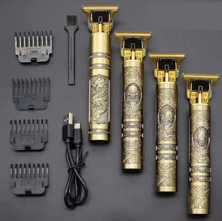 Vintage T9 Professional Rechargeable Hair & Beard Trimmer - Zero Gapped Outliner for Men
