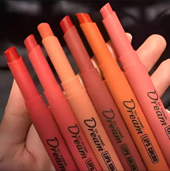 Heng Fang Dream Matte Lipstick Set - Pack of 6 Long Lasting Nude Shades
