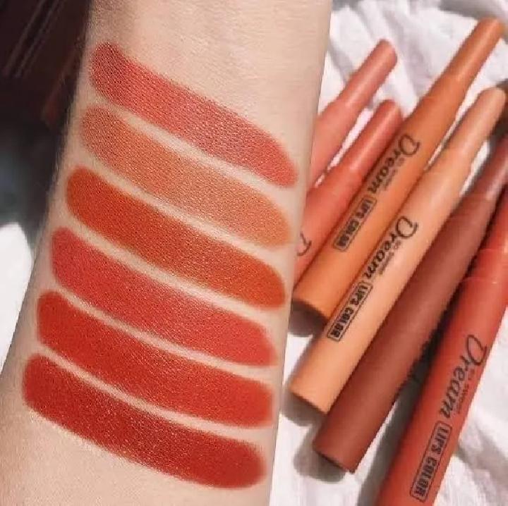 Heng Fang Dream Matte Lipstick Set - Pack of 6 Long Lasting Nude Shades