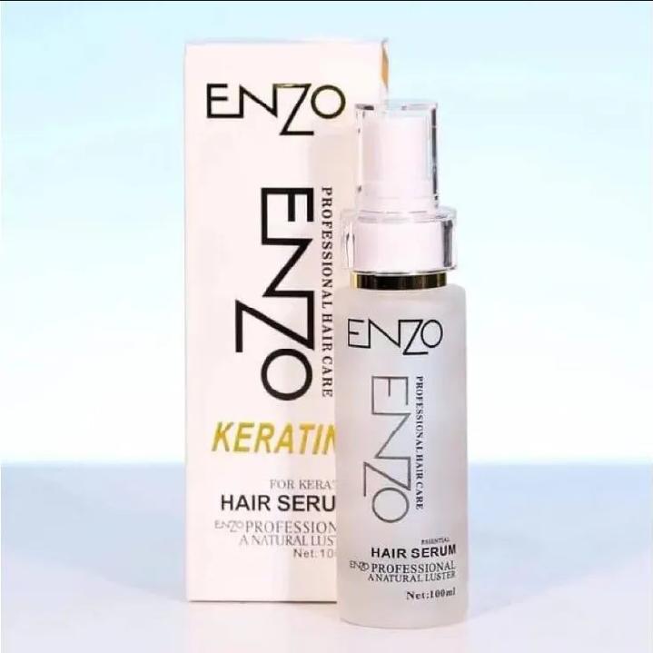 Enzo Keratin Professional Hair Serum (100ml) - Anti-Frizz & Smoothing Treatment