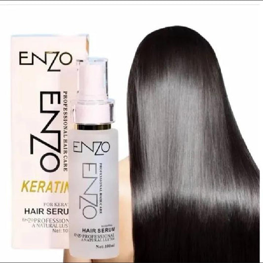 Enzo Keratin Professional Hair Serum (100ml) - Anti-Frizz & Smoothing Treatment