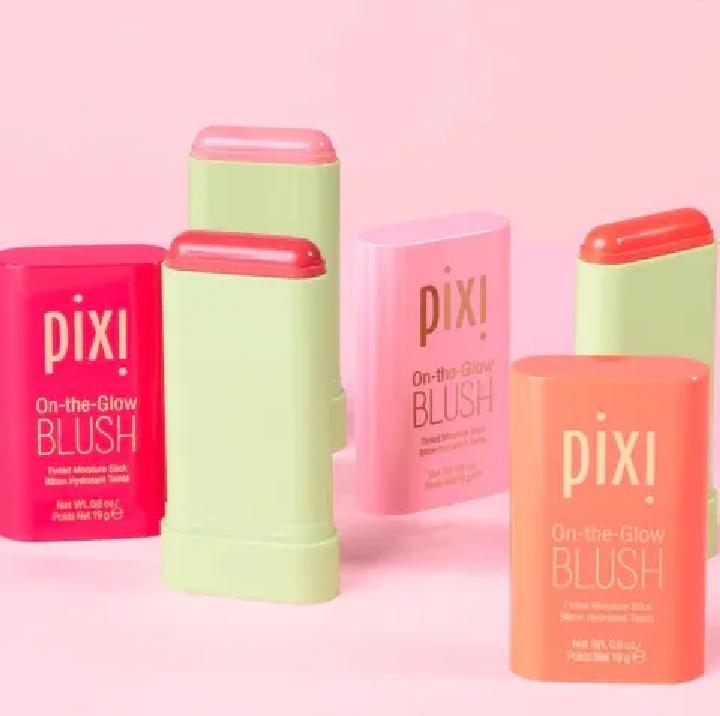 Pixi On-the-Glow Blush Stick Pack of 3 - Tinted Moisture Stick for Cheeks & Lips