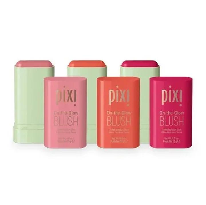 Pixi On-the-Glow Blush Stick Pack of 3 - Tinted Moisture Stick for Cheeks & Lips