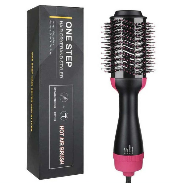 One Step Hot Air Brush Styler - Professional Volumizing Hair Dryer & Blowout Tool