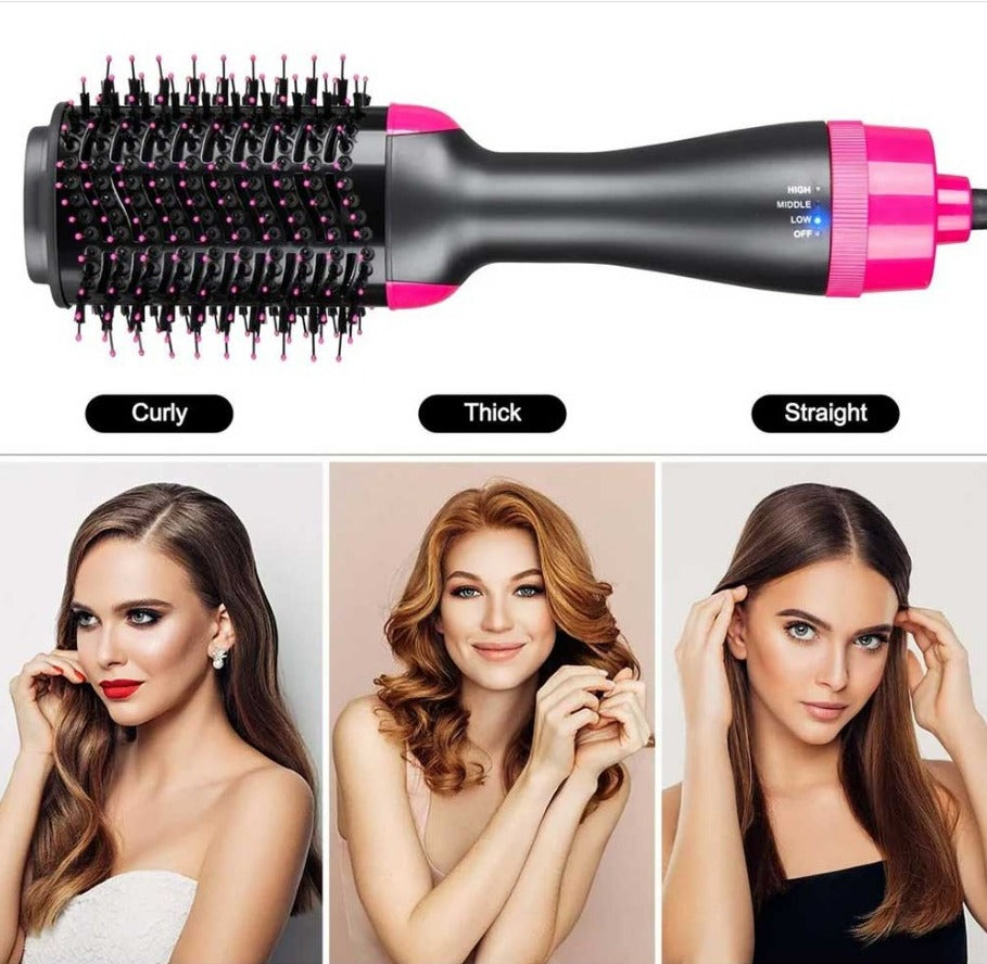 One Step Hot Air Brush Styler - Professional Volumizing Hair Dryer & Blowout Tool