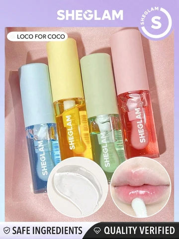SHEGLAM Hydrating Lip Oil – Glossy Lip Care & Shine (05 Pieces)